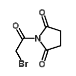 CAS 登录号：128464-32-4， 1-(溴乙酰基)-2,5-吡咯烷二酮