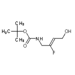 CAS#: 128490-22-2, 2-Methyl-2-Propanyl [(2Z)-2-Fluoro-4-Hydroxy-2-Buten-1-Yl]Carbamate