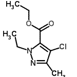 CAS 登录号：128537-47-3， 乙基4-氯-1-乙基-3-甲基-1H-吡唑-5-羧酸酯