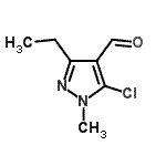 CAS#: 128564-56-7, 5-Chloro-3-Ethyl-1-Methyl-1H-Pyrazole-4-Carbaldehyde