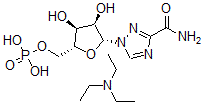 CAS#: 128583-83-5, [(2R,3S,4R,5R)-5-(3-aminocarbonyl-1,2,4-triazol-1-yl)-3,4-dihydroxy-oxolan-2-yl]methyl dihydrogen phosphate compd. with N,N-diethylethanamine