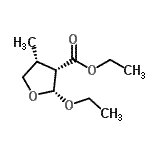 CAS#: 128597-08-0, Ethyl (2R,3S,4R)-2-Ethoxy-4-Methyltetrahydro-3-Furancarboxylate
