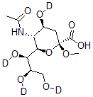 CAS#: 128643-78-7, (2R,4S,5R,6R)-5-Acetamido-4-Deuteriooxy-2-Methoxy-6-[(1R,2R)-1,2,3-Trideuteriooxypropyl]Oxane-2-Carboxylic Acid