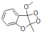 CAS#: 128753-82-2, 2a,7b-Dihydro-7b-methoxy-2a-methyl-1,2-dioxeto(3,4-b)benzofuran