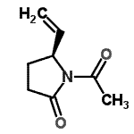CAS 登录号：128759-87-5， (5S)-1-乙酰基-5-乙烯基-2-吡咯烷酮