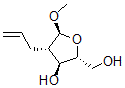 CAS#: 128790-83-0, (2R,3S,4S,5S)-2-(Hydroxymethyl)-5-Methoxy-4-Prop-2-Enyloxolan-3-Ol