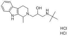 CAS#: 128857-34-1, 1-(Tert-Butylamino)-3-(1-Methyl-1,3,4,9-Tetrahydropyrido[3,4-b]Indol-2-Yl)Propan-2-Ol Dihydrochloride