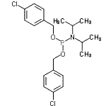 CAS 登录号：128858-43-5， 二(4-氯苄基)二异丙基氨基磷酸酯