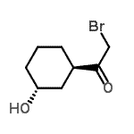 CAS#: 128883-06-7, 2-Bromo-1-[(1R,3R)-3-Hydroxycyclohexyl]Ethanone