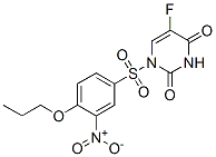 CAS 登录号：128887-35-4， 5-氟-1-(3-硝基-4-丙氧基苯基)磺酰基嘧啶-2,4-二酮