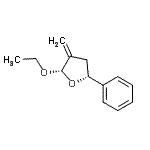CAS 登录号：128891-92-9， (2S,5R)-2-乙氧基-3-亚甲基-5-苯基四氢呋喃