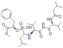 CAS 登录号：128923-36-4， 异戊酰基-缬氨酰-缬氨酰-亮氨酸亚膦酸酯-3-苯基乳酸甲酯