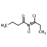 CAS 登录号：129078-63-3， 1-[(E)-(1-氯丙基亚基)(氧代)-lambda<sup>5</sup>-氮烷基]-1-丁酮
