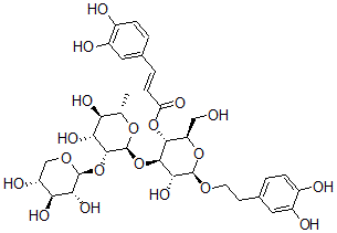 CAS#: 129097-46-7, 3,4-Dihydroxy-beta-phenylethoxy-O-beta-xylopyranosyl-(1-2)-alpha-rhamnopyranosyl-(1-3)-4-O-caffeoyl-beta-glucopyranoside