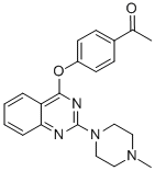 CAS#: 129112-42-1, 4-(2-(4-Methyl-1-Piperzinyl)-4-Quinazolinyloxy)-Acetophenol