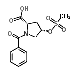CAS#: 129155-63-1, (4S)-1-Benzoyl-4-[(Methylsulfonyl)Oxy]-L-Proline