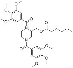 CAS#: 129229-97-6, [1,4-Bis(3,4,5-Trimethoxybenzoyl)Piperazin-2-Yl]Methyl Hexanoate