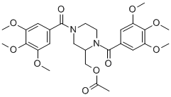 CAS#: 129229-98-7, [1,4-Bis(3,4,5-Trimethoxybenzoyl)Piperazin-2-Yl]Methyl Acetate