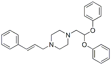 CAS 登录号：129238-77-3， 1-[2-(2-苯基苯氧基)乙基]-4-[(E)-3-苯基丙-2-烯基]哌嗪