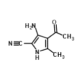 CAS 登录号：129305-87-9， 4-乙酰基-3-氨基-5-甲基-1H-吡咯-2-甲腈