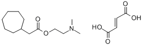CAS 登录号：129320-13-4， 2-(二甲基氨基)乙基环庚烷乙酸酯(E)-2-丁烯二酸盐(1:1)