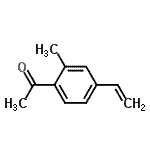 CAS 登录号：129361-34-8， 1-(2-甲基-4-乙烯基苯基)乙酮
