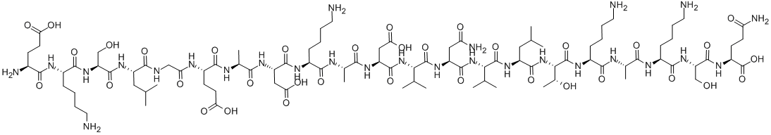 CAS#: 129449-07-6, L-alpha-Glutamyl-L-Lysyl-L-Seryl-L-Leucylglycyl-L-alpha-Glutamyl-L-Alanyl-L-alpha-Aspartyl-L-Lysyl-L-Alanyl-L-alpha-Aspartyl-L-Valyl-L-Asparaginyl-L-Valyl-L-Leucyl-L-Threonyl-L-Lysyl-L-Alanyl-L-Lysyl-L-Seryl-L-Glutamine