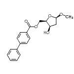 CAS 登录号:129468-50-4, 甲基5-O-(4-联苯基羰基)-2-脱氧-beta-D-苏式-呋喃戊糖苷