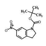 CAS#: 129487-99-6, 2-Methyl-2-Propanyl 6-Nitro-1-Indolinecarboxylate