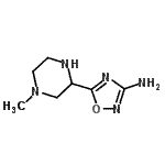 CAS 登录号：129594-98-5， 5-(4-甲基-2-哌嗪基)-1,2,4-恶二唑-3-胺