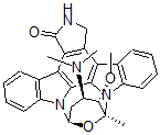CAS#: 129623-30-9, (9R-(9alpha,10beta,11beta,13alpha))-11-(Dimethylamino)-2,3,10,11,12,13-Hexahydro-10-Methoxy-9-Methyl-9,13-Epoxy-1H,9H-Diindolo(1,2,3-gh:3',2',1'-lm)Pyrrolo(3,4-j)(1,7)Benzodiazonin-1-One