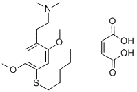 CAS#: 129658-18-0, 2,5-Dimethoxy-N,N-Dimethyl-4-(Pentylthio)-Benzeneethanamine (Z)-2-Butenedioate (1:1)