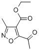 CAS 登录号：129663-13-4， 5-乙酰基-3-甲基-4-异恶唑羧酸乙酯
