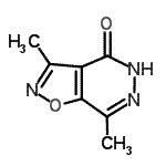 CAS 登录号：129663-22-5， 3,7-二甲基[1,2]恶唑并[4,5-d]哒嗪-4(5H)-酮