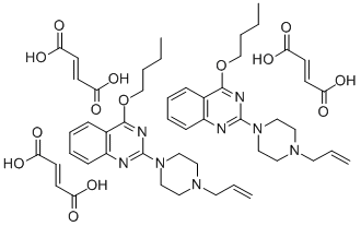 CAS#: 129663-99-6, 2-(4-Allyl-1-piperazinyl)-4-butoxyquinazoline fumarate (2:3)