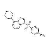 CAS#: 129667-02-3, 4-Cyclohexyl-1-[(4-Methylphenyl)Sulfonyl]-1H-Indole