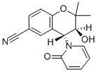 CAS 登录号：129729-66-4， (3S)-3-羟基-2,2-二甲基-4-(2-氧代吡啶-1-基)色满-6-甲腈