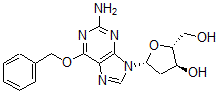 CAS#: 129732-90-7, (2R,3S,5R)-5-[2-Amino-6-(Phenylmethoxy)Purin-9-Yl]-2-(Hydroxymethyl)Oxolan-3-Ol