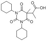 CAS 登录号：129750-90-9， 2-(1,3-二环己基-2,4,6-三氧代-1,3-二嗪农-5-基)丙酸甲酯
