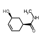 CAS 登录号：129840-78-4， (1S,5S)-5-羟基-N-甲基-3-环己烯-1-甲酰胺
