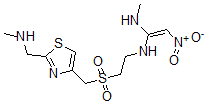 CAS#: 129927-19-1, (Z)-N'-Methyl-N-[2-[[2-(Methylaminomethyl)-1,3-Thiazol-4-Yl]Methylsulfonyl]Ethyl]-2-Nitroethene-1,1-Diamine