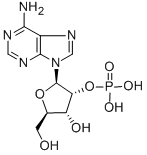 CAS 登录号：130-49-4， [(2R,3R,4R,5R)-2-(6-氨基嘌呤-9-基)-4-羟基-5-(羟基甲基)四氢呋喃-3-基]磷酸二氢酯