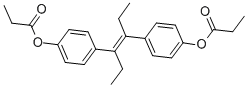 CAS 登录号：130-80-3， [4-[(E)-4-(4-丙酰氧基苯基)己-3-烯-3-基]苯基]丙酸酯