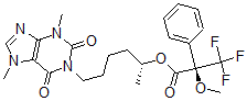 CAS#: 130007-50-0, [(2R)-6-(3,7-Dimethyl-2,6-Dioxopurin-1-Yl)Hexan-2-Yl] (2S)-3,3,3-Trifluoro-2-Methoxy-2-Phenylpropanoate