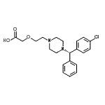 CAS#: 130018-76-7, (2-{4-[(S)-(4-Chlorophenyl)(Phenyl)Methyl]-1-Piperazinyl}Ethoxy)Acetic Acid