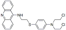 CAS#: 130031-48-0, N-[2-[4-[Bis(2-Chloroethyl)Amino]Phenyl]Sulfanylethyl]Acridin-9-Amine