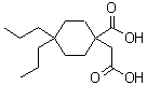 CAS#: 130065-94-0, 1-(Carboxymethyl)-4,4-dipropylcyclohexanecarboxylic acid