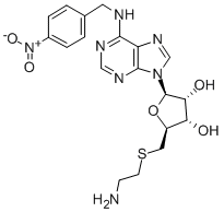 CAS#: 130117-76-9, (2S,3S,4R,5R)-2-(2-Aminoethylsulfanylmethyl)-5-[6-[(4-Nitrophenyl)Methylamino]Purin-9-Yl]Oxolane-3,4-Diol