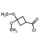 CAS#: 130233-76-0, 3,3-Dimethoxycyclobutanecarbonyl Chloride
