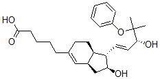 CAS#: 130377-59-2, 5-[(1S,2S,3aR,7aR)-2-Hydroxy-1-[(E,3R)-3-Hydroxy-4-Methyl-4-(Phenoxy)Pent-1-Enyl]-2,3,3a,6,7,7a-Hexahydro-1H-Inden-5-Yl]Pentanoic Acid